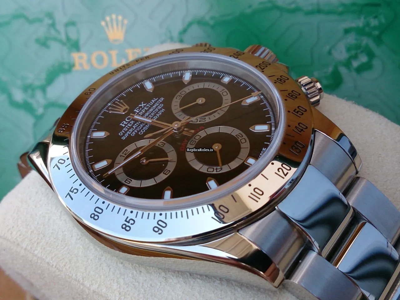 Fantastic Copy Rolex Daytona 116520 Automatic Movement Steel Case Watch - Image 2
