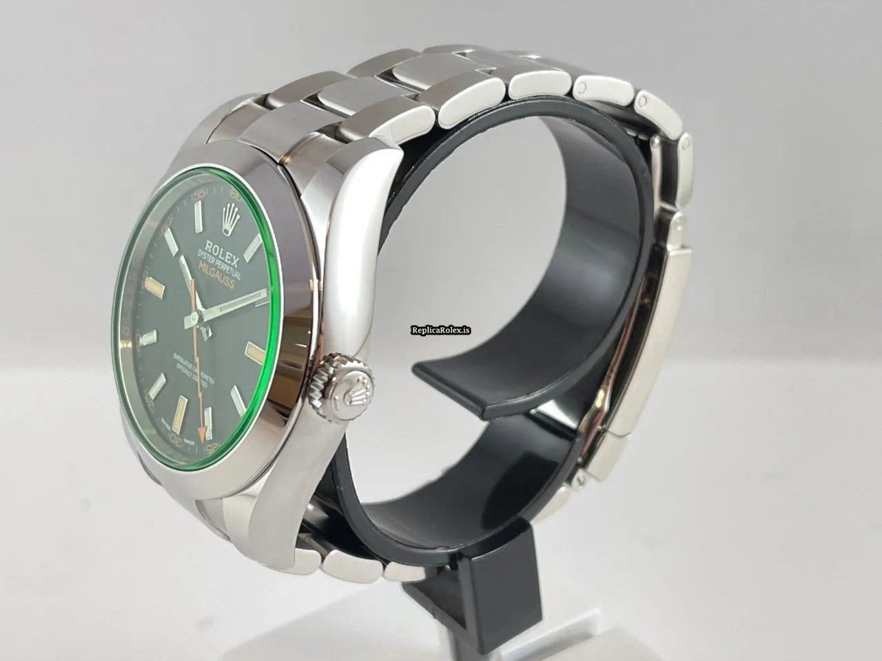 Reliable Copies Rolex Milgauss 116400gv Caliber 3131 Automatic Movement 40mm Steel Case Mens/unisex Watch - Image 3