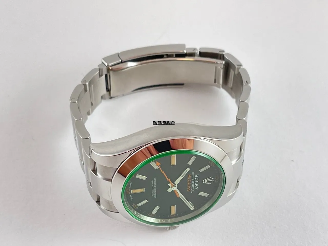Reliable Copies Rolex Milgauss 116400gv Caliber 3131 Automatic Movement 40mm Steel Case Mens/unisex Watch - Image 5