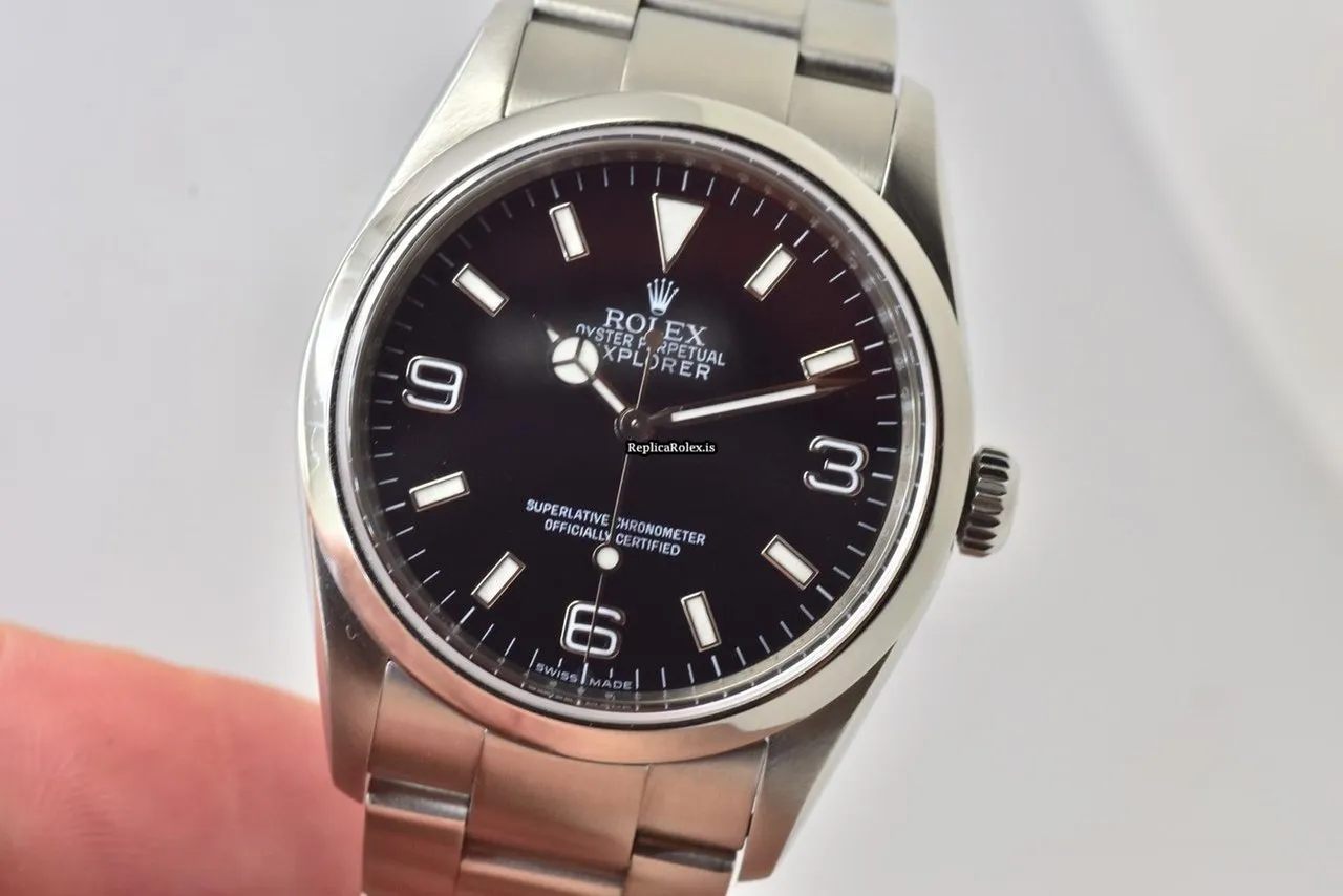 Mind-boggling Copies Rolex Explorer 114270 Automatic Movement 36mm Steel Case Watch - Image 7