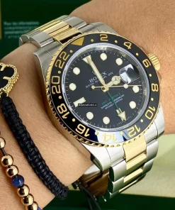 Mind-boggling Fakes Rolex Gmt-master II 116713ln Caliber 3186 Automatic Movement 40mm Gold/steel Case Mens/unisex Watch