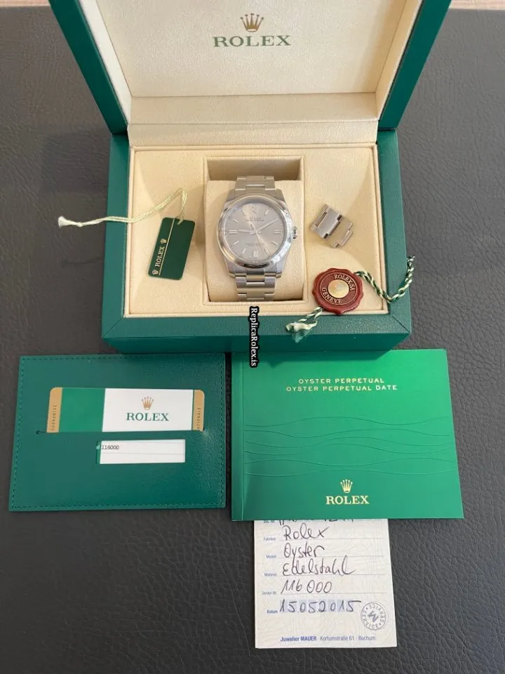 Amazing Fake Rolex Oyster Perpetual 36 116000 Caliber 3130 Automatic Movement 36mm Steel Case Mens/unisex Watch - Image 6