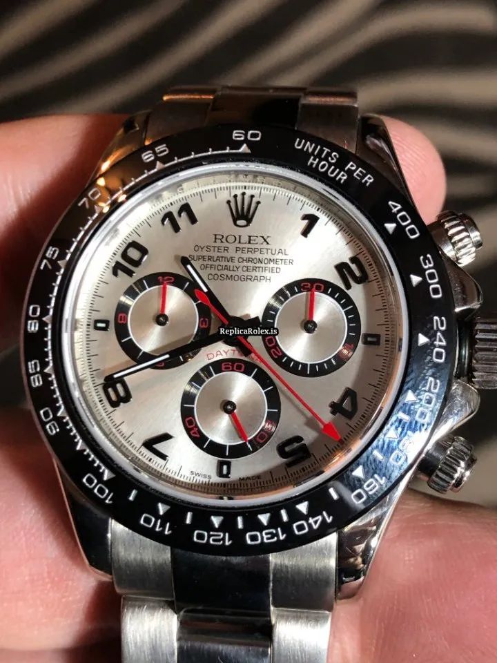 Beautiful Replica Rolex Daytona Serial Caliber 4130 Automatic Movement 40mm White Gold Case Mens/unisex Watch - Image 11