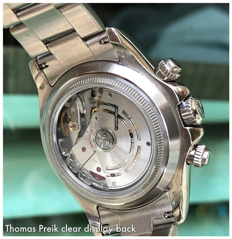 Beautiful Replica Rolex Daytona Serial Caliber 4130 Automatic Movement 40mm White Gold Case Mens/unisex Watch - Image 4