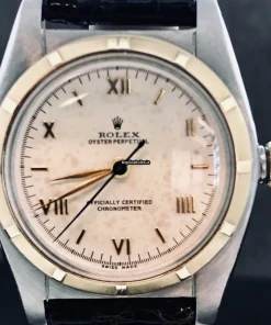 Pleasing Knockoff Rolex Bubble Back 5011 Automatic Movement 32mm Gold/steel Case Mens/unisex Watch