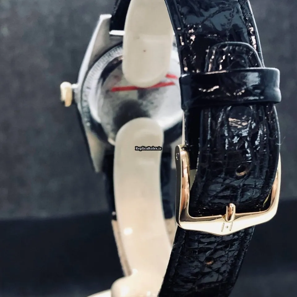 Pleasing Knockoff Rolex Bubble Back 5011 Automatic Movement 32mm Gold/steel Case Mens/unisex Watch - Image 9