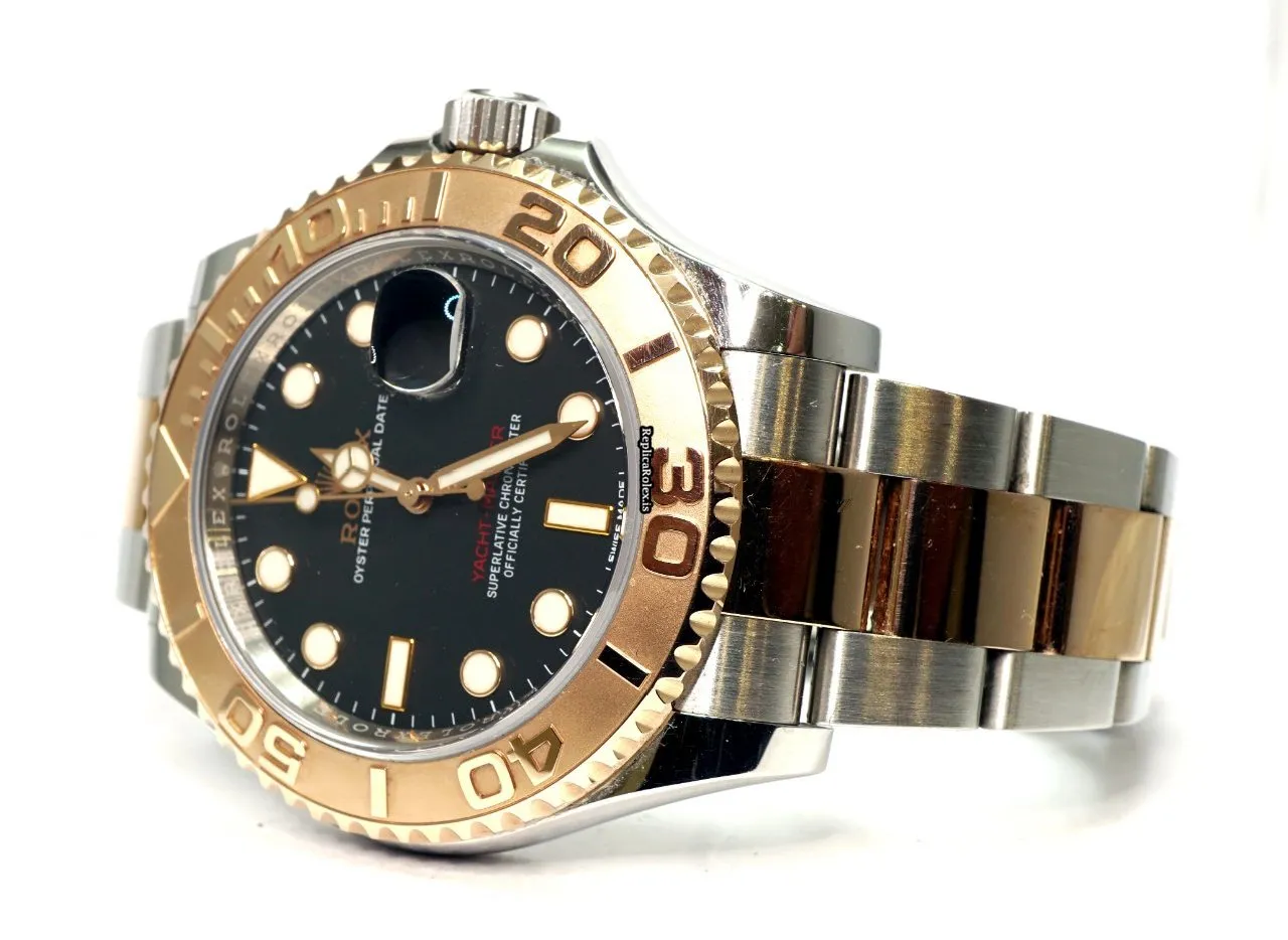 Amazing Replica Rolex Yacht-master 40 116621 Caliber 3135 Automatic Movement 40mm Gold/steel Case Mens/unisex Watch - Image 2