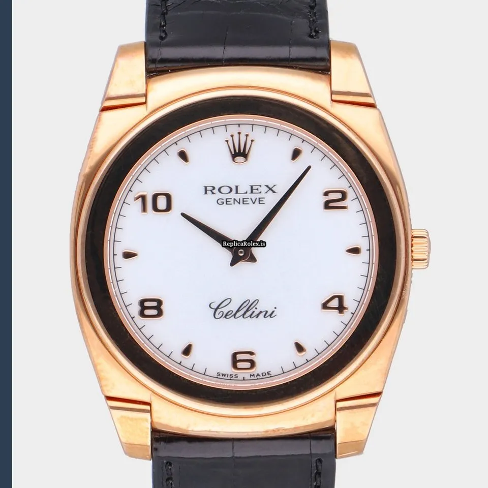 Ideal Copy Rolex Cellini 5330 Caliber 1602 Manual Winding Movement 36mm Rose Gold Case Mens/unisex Watch