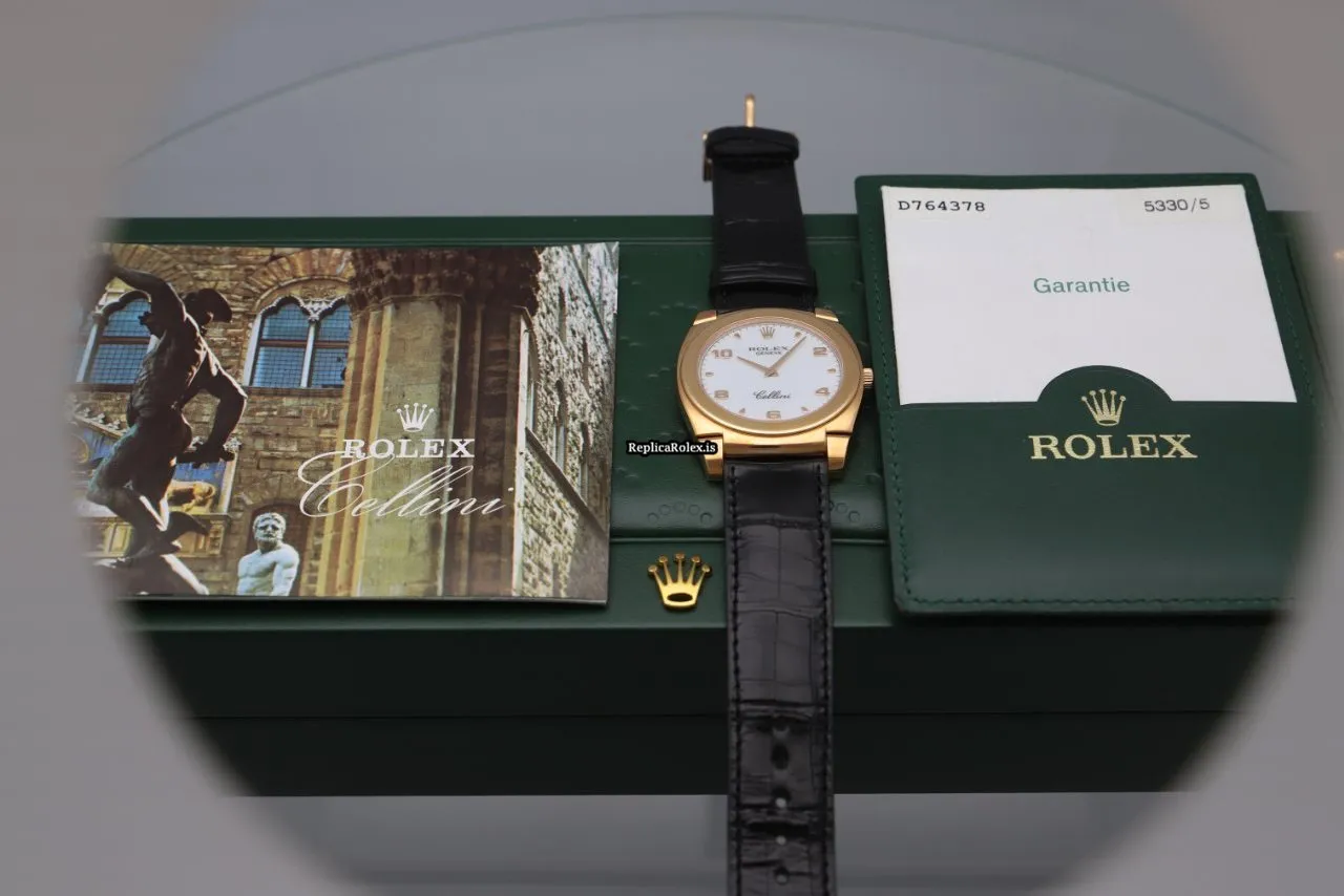 Ideal Copy Rolex Cellini 5330 Caliber 1602 Manual Winding Movement 36mm Rose Gold Case Mens/unisex Watch - Image 14