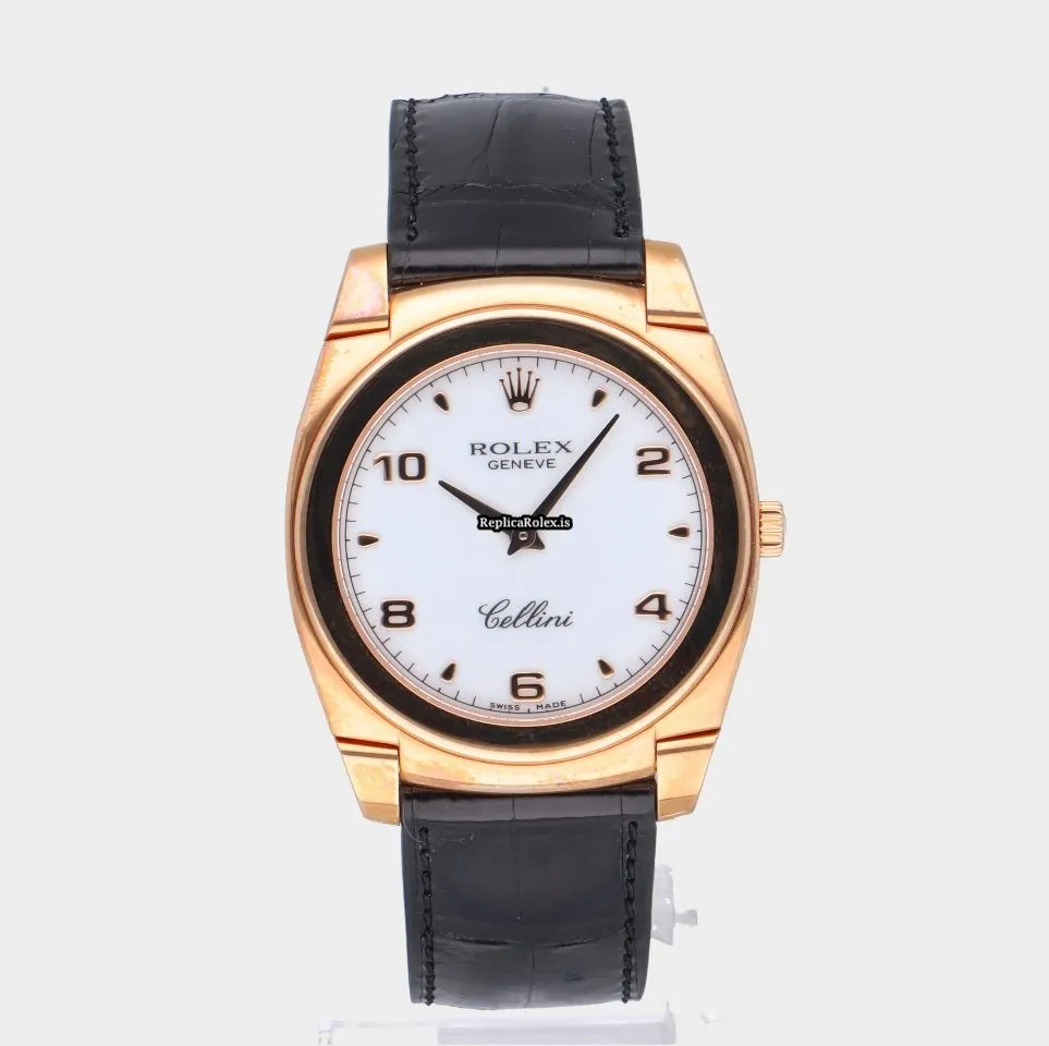 Ideal Copy Rolex Cellini 5330 Caliber 1602 Manual Winding Movement 36mm Rose Gold Case Mens/unisex Watch - Image 2
