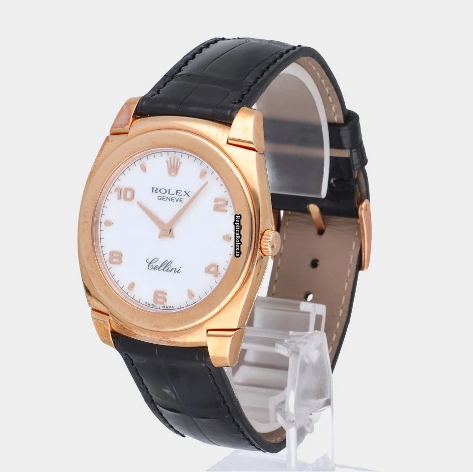 Ideal Copy Rolex Cellini 5330 Caliber 1602 Manual Winding Movement 36mm Rose Gold Case Mens/unisex Watch - Image 3