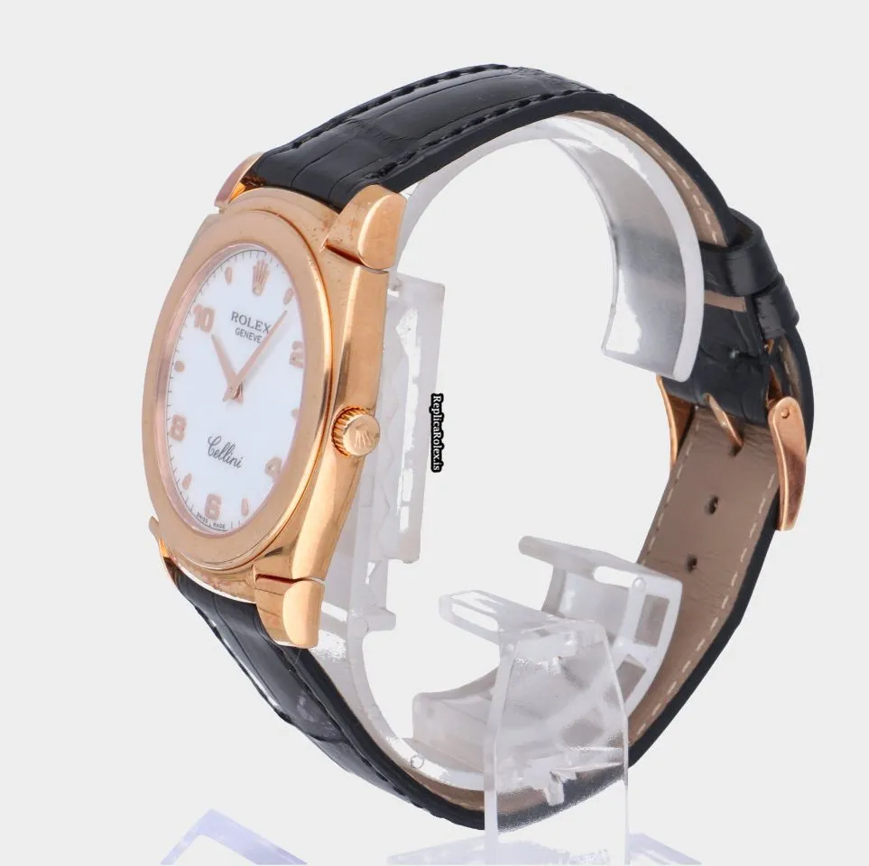 Ideal Copy Rolex Cellini 5330 Caliber 1602 Manual Winding Movement 36mm Rose Gold Case Mens/unisex Watch - Image 4
