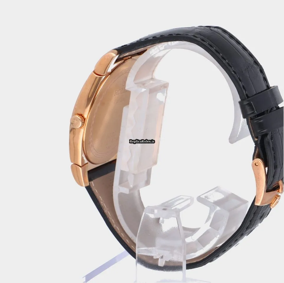 Ideal Copy Rolex Cellini 5330 Caliber 1602 Manual Winding Movement 36mm Rose Gold Case Mens/unisex Watch - Image 6