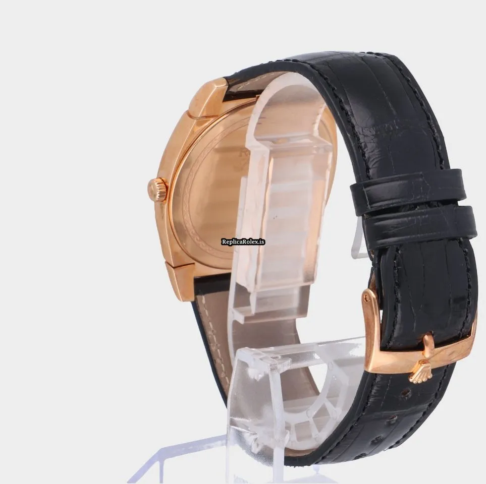 Ideal Copy Rolex Cellini 5330 Caliber 1602 Manual Winding Movement 36mm Rose Gold Case Mens/unisex Watch - Image 7