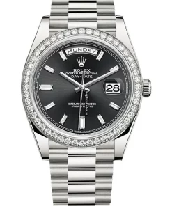 Distinctive Fake Rolex Day-date 40 228349rbr Automatic Movement 40mm White Gold Case Mens/unisex Watch