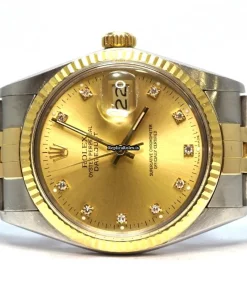 Exquisite Fake Rolex Datejust 16013 Caliber 3035 Automatic Movement 36mm Gold/steel Case Mens/unisex Watch