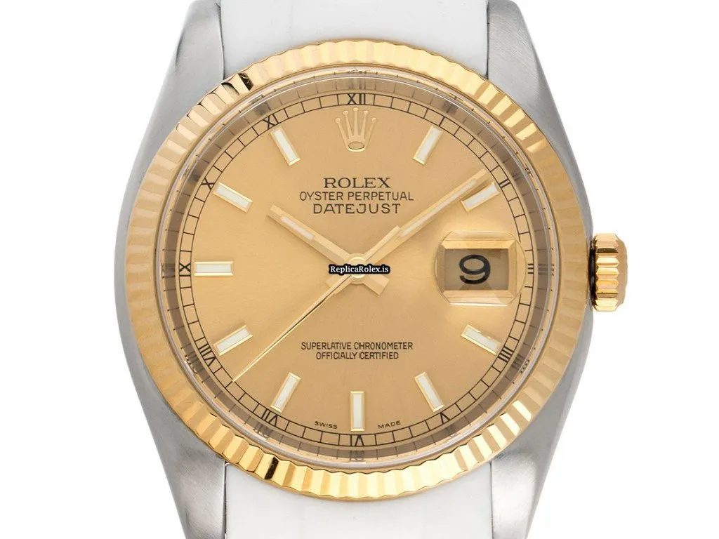 Affordable Copy Rolex Datejust 116233 Caliber 3135 Automatic Movement 36mm Gold/steel Case Mens/unisex Watch