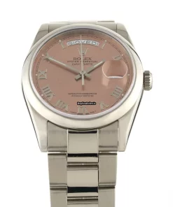 Exquisite Fake Rolex Day-date 36 118209 Automatic Movement 36mm White Gold Case Watch