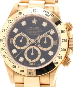 High-end Copy Rolex Daytona 16528g Caliber 4030 Automatic Movement 40mm Yellow Gold Case Mens/unisex Watch