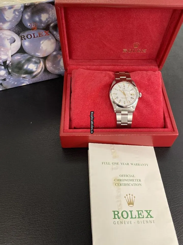 Best Replica Rolex Oyster Perpetual Date 1500 Automatic Movement 34mm Steel Case Watch - Image 6