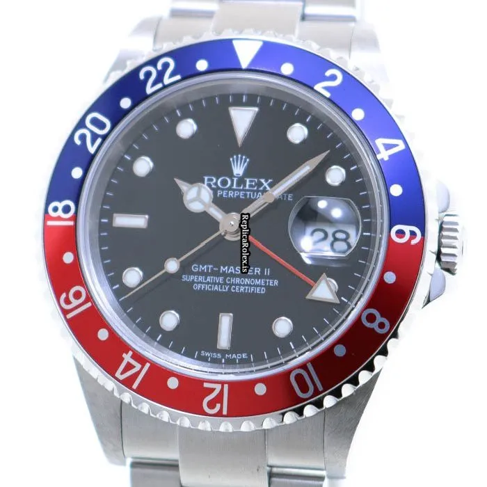 Top Fake Rolex Gmt-master II 16710 Automatic Movement 40mm Steel Case Mens/unisex Watch
