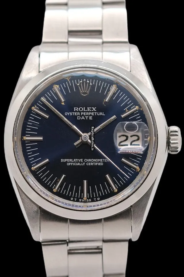 Great Fake Rolex Oyster Perpetual Date 1500 Caliber 1570 Automatic Movement 34mm Steel Case Mens/unisex Watch