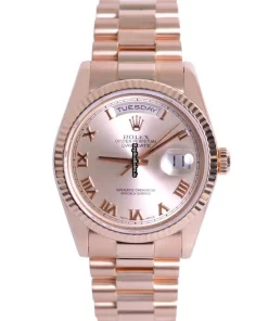 Superior Fakes Rolex Day-date 36 118235 Automatic Movement 36mm Rose Gold Case Mens/unisex Watch