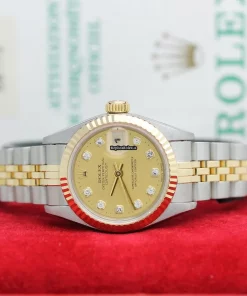 Nice Replica Rolex Lady-datejust 69173 Caliber 2135 Automatic Movement 26x42mm Gold/steel Case Womens Watch