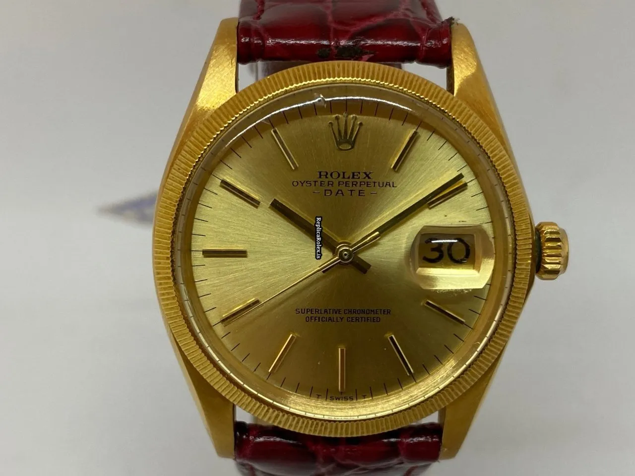 Amazing Replica Rolex Datejust 1507 Yellow Gold Case Watch