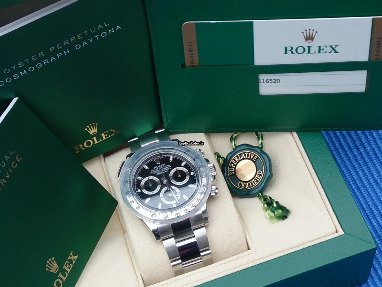 Incredible Replica Rolex Daytona 116520 Automatic Movement Steel Case Watch - Image 2