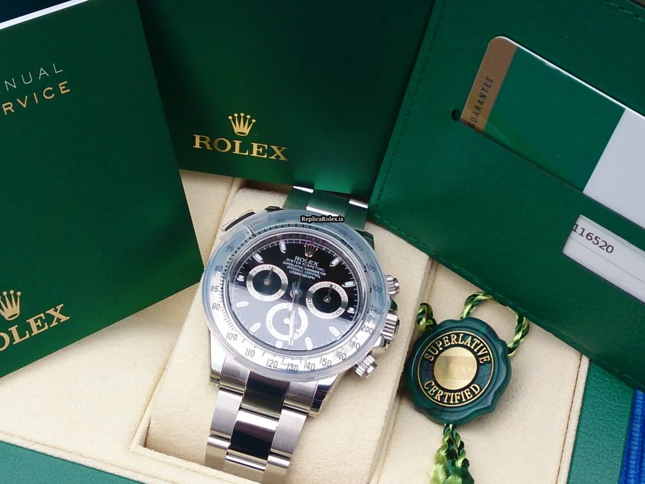 Incredible Replica Rolex Daytona 116520 Automatic Movement Steel Case Watch - Image 3