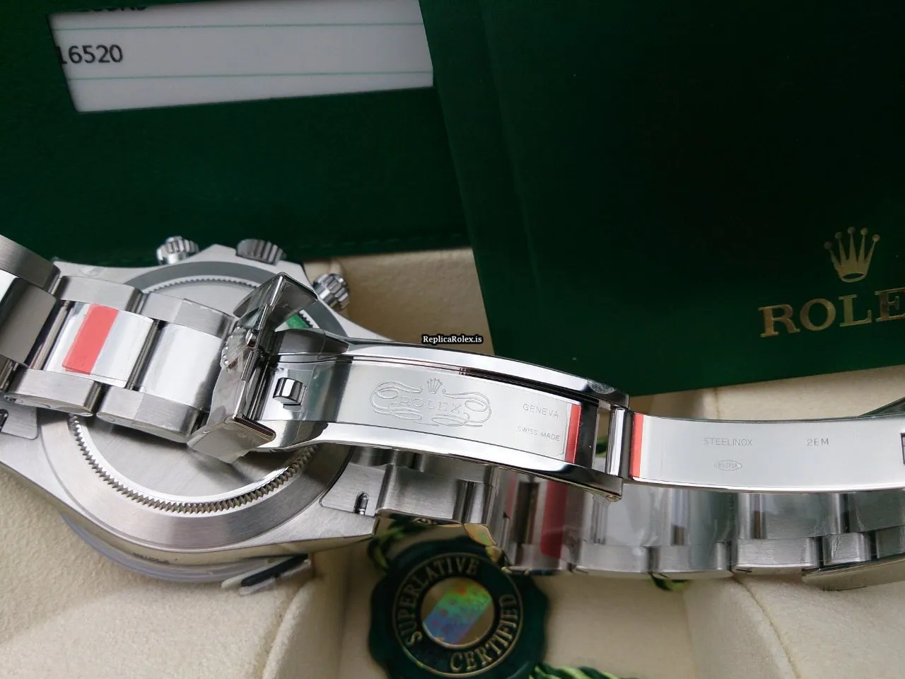 Incredible Replica Rolex Daytona 116520 Automatic Movement Steel Case Watch - Image 5