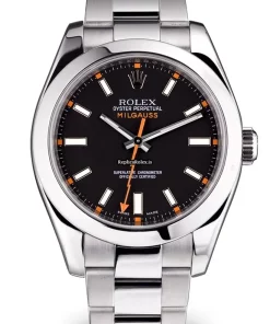 High Quality Fake Rolex Milgauss 116400 Caliber 3131 Automatic Movement 40mm Steel Case Mens/unisex Watch