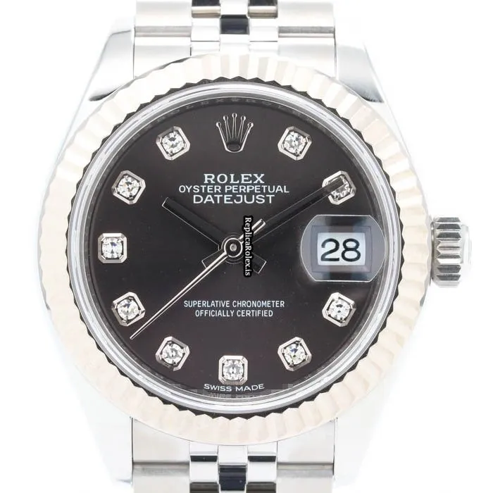 Fabulous Fake Rolex Lady-datejust 279174g Caliber 2236 Automatic Movement 28mm Gold/steel Case Womens Watch - Image 2