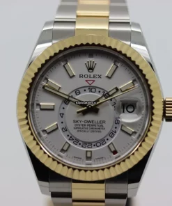 Pleasing Fake Rolex Sky-dweller 326933 Caliber 9001 Automatic Movement 42mm Gold/steel Case Mens/unisex Watch