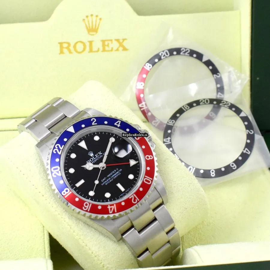 Offering Replica Rolex Gmt-master II 16710 Caliber 3185 Automatic Movement 40mm Steel Case Mens/unisex Watch - Image 10