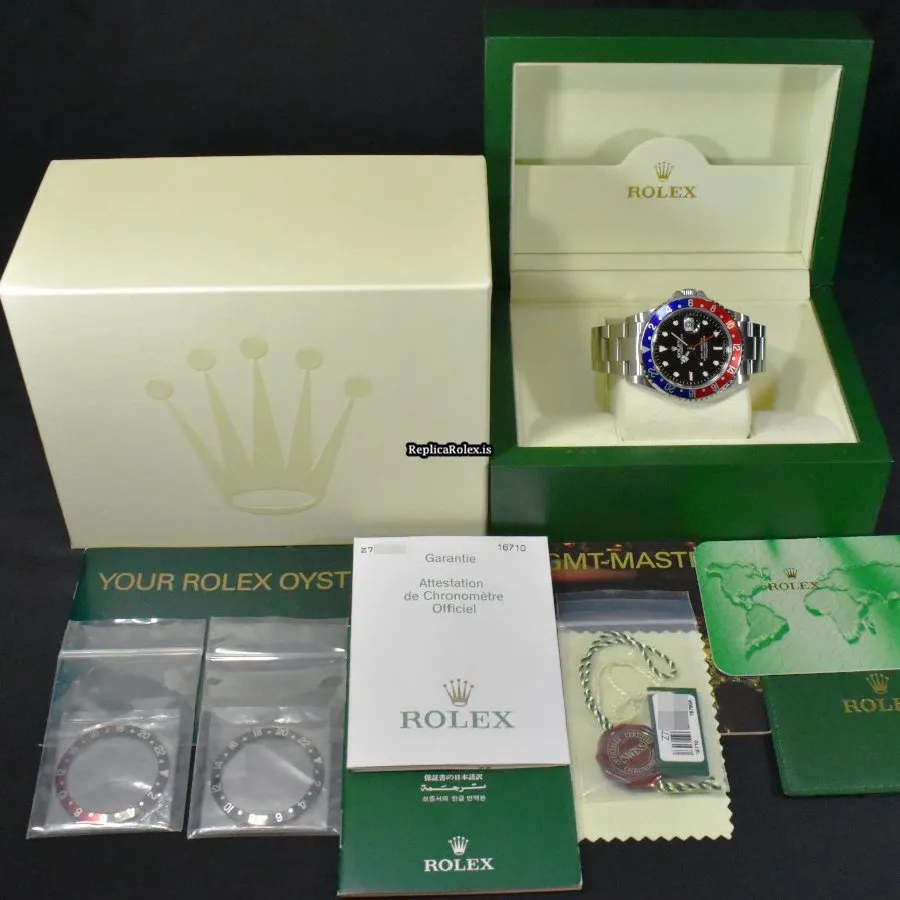 Offering Replica Rolex Gmt-master II 16710 Caliber 3185 Automatic Movement 40mm Steel Case Mens/unisex Watch - Image 8
