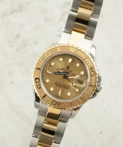 Good Fake Rolex Yacht-master 169623 Caliber 2235 Automatic Movement 29mm Gold/steel Case Womens Watch