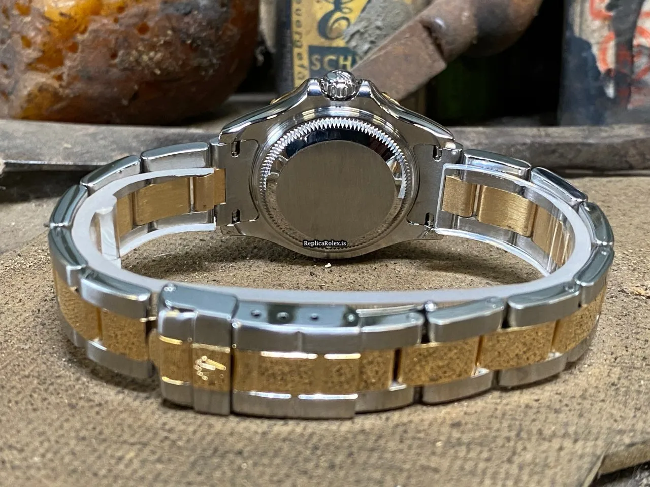 Excellent Replica Rolex Yacht-master 169623 Caliber 2235 Automatic Movement 29mm Gold/steel Case Womens Watch - Image 6