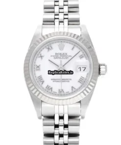 Exquisite Fake Rolex Lady-datejust 79174 Automatic Movement 26mm Steel Case Womens Watch