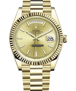 Quality Fakes Rolex Day-date 40 228238 Caliber 3255 Automatic Movement 40mm Yellow Gold Case Mens/unisex Watch