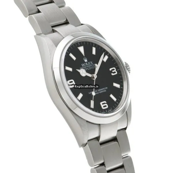 Great Replica Rolex Explorer 114270 Caliber 3130 Automatic Movement 36mm Steel Case Watch - Image 3