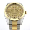 Lovely Knockoff Rolex Sky-dweller 326933 Automatic Movement 42mm Gold/steel Case Watch