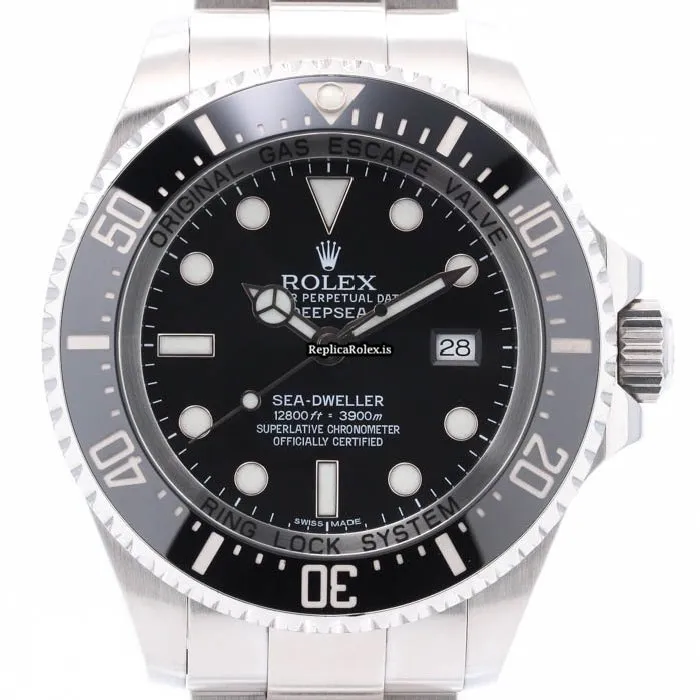 Exquisite Fake Rolex Sea-dweller Deepsea 116660 Caliber 3135 Automatic Movement 44mm Steel Case Mens/unisex Watch - Image 2