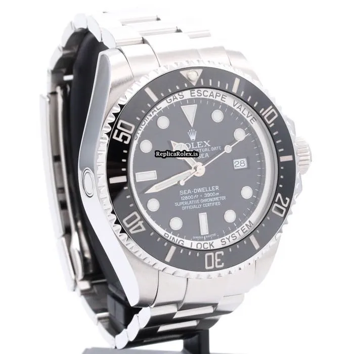 Exquisite Fake Rolex Sea-dweller Deepsea 116660 Caliber 3135 Automatic Movement 44mm Steel Case Mens/unisex Watch - Image 8