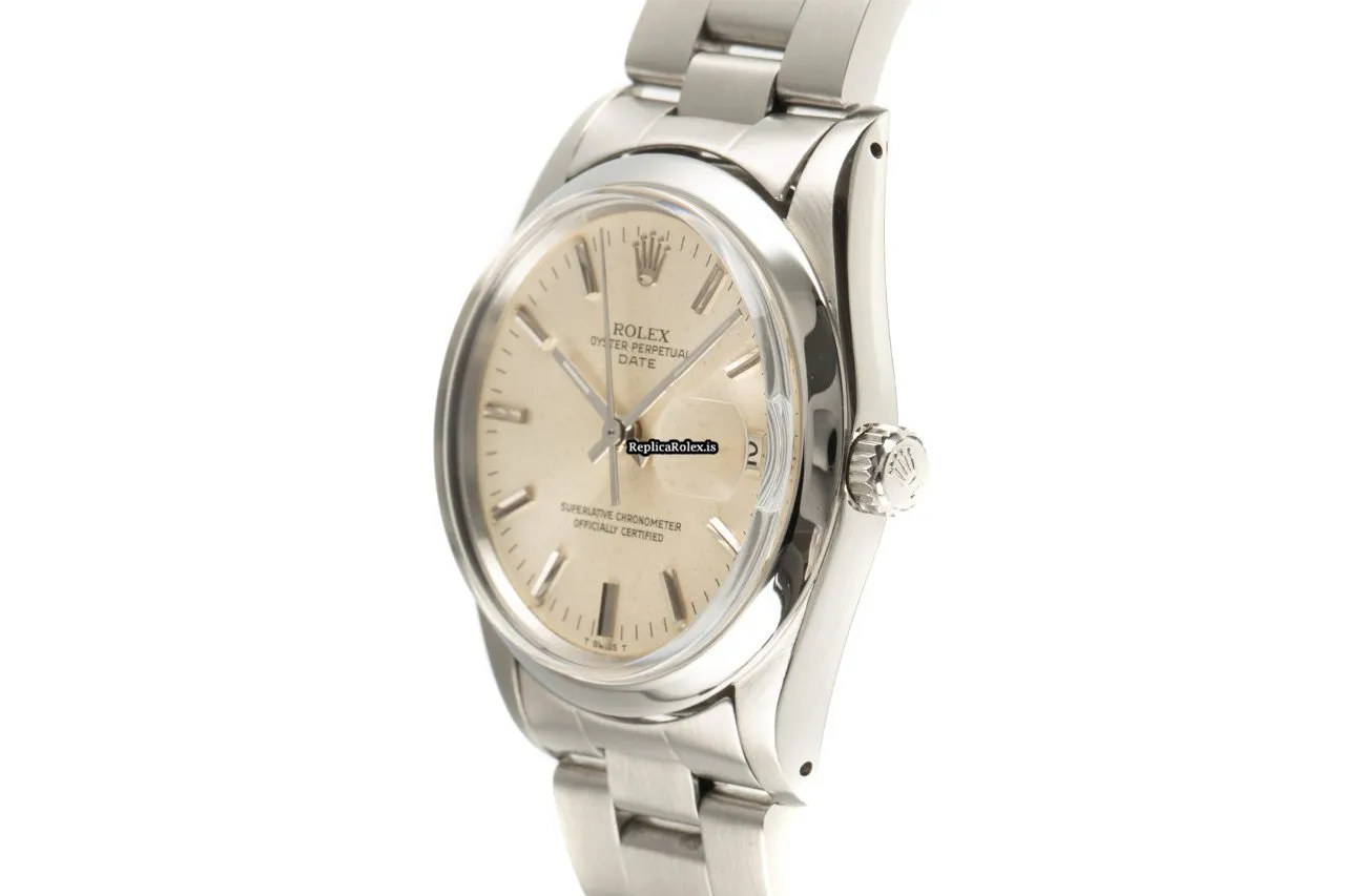 Lovely Fake Rolex Oyster Perpetual Date 15000 Caliber 3035 Automatic Movement 34mm Steel Case Mens/unisex Watch - Image 5