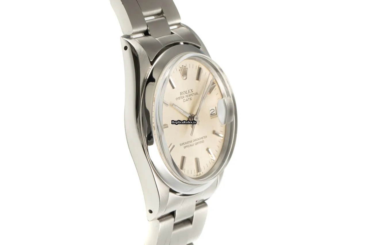 Lovely Fake Rolex Oyster Perpetual Date 15000 Caliber 3035 Automatic Movement 34mm Steel Case Mens/unisex Watch - Image 6