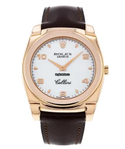Quality Fake Rolex Cellini 5330 Caliber 1602 Manual Winding Movement 36mm Rose Gold Case Mens/unisex Watch