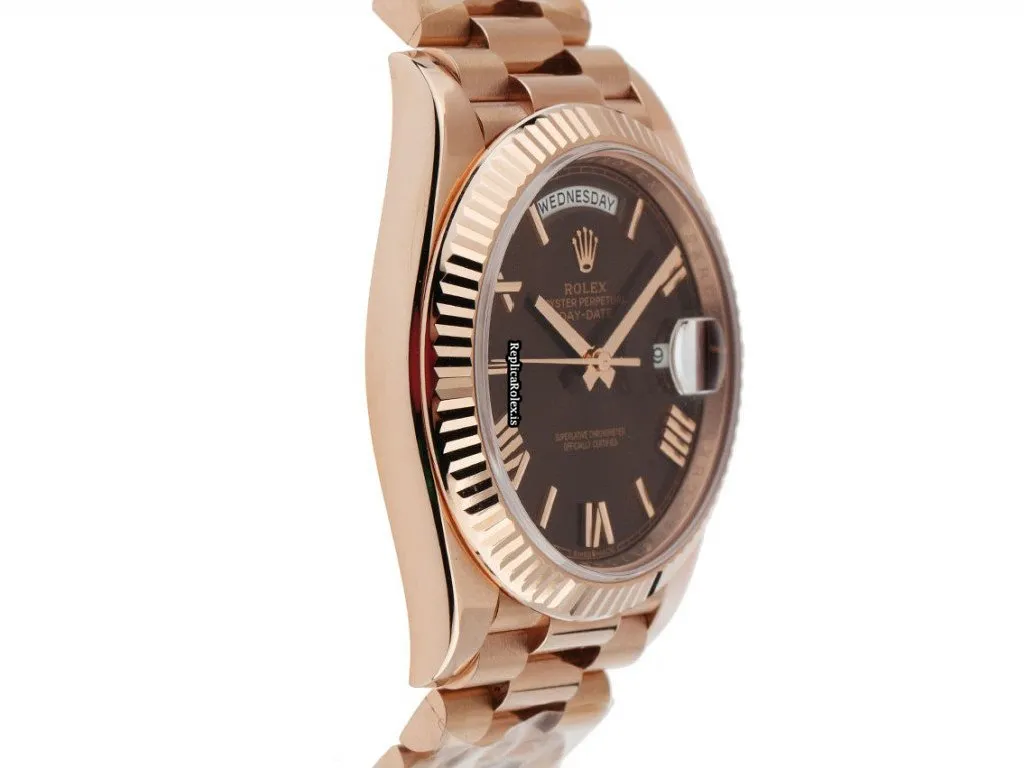 Reliable Knockoff Rolex Day-date 40 228235 Caliber 3255 Automatic Movement 40mm Rose Gold Case Mens/unisex Watch - Image 3