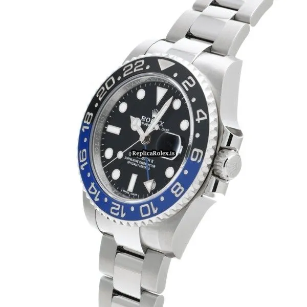 Perfect Replica Rolex Gmt-master II 116710blnr Caliber 3186 Automatic Movement 40mm Steel Case Watch - Image 2